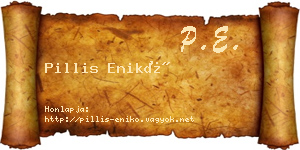 Pillis Enikő névjegykártya