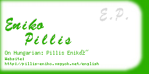 eniko pillis business card